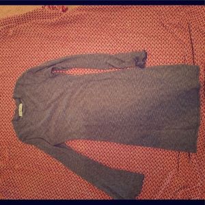 Mock neck bell sleeve dress